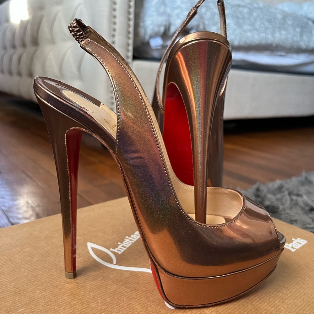 Louboutin Peep Sling High Heel
